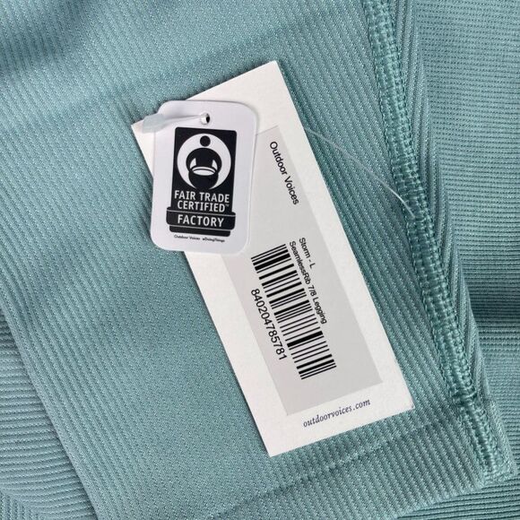 ๐ Outdoor Voices NWT SeamlessRib 7/8 Leggings in Storm - Picture 9 of 9